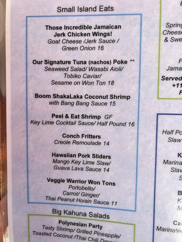 Kaya Island Eats - Key West, FL menu_pic