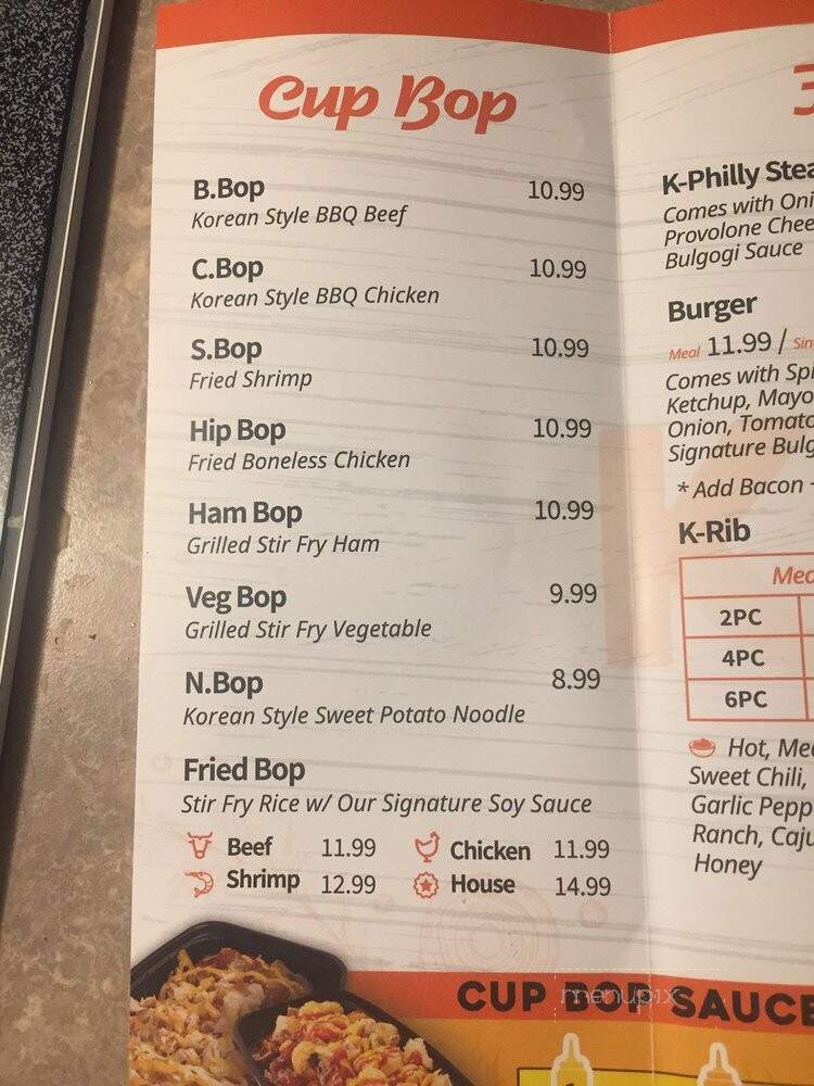 K BBQ Bop - Mobile, AL menu_pic