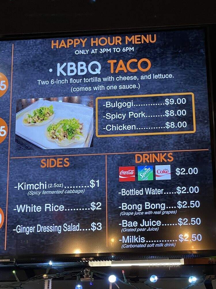 KBBQ Kitchen - Orlando, FL menu_pic
