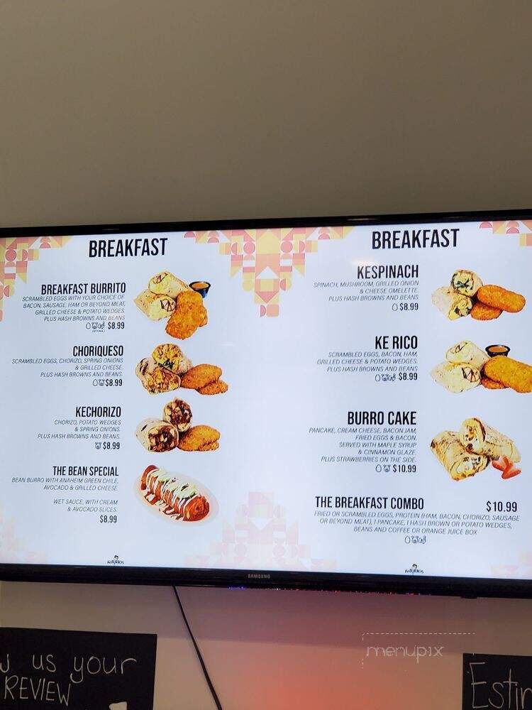 KeBurros - National City, CA menu_pic
