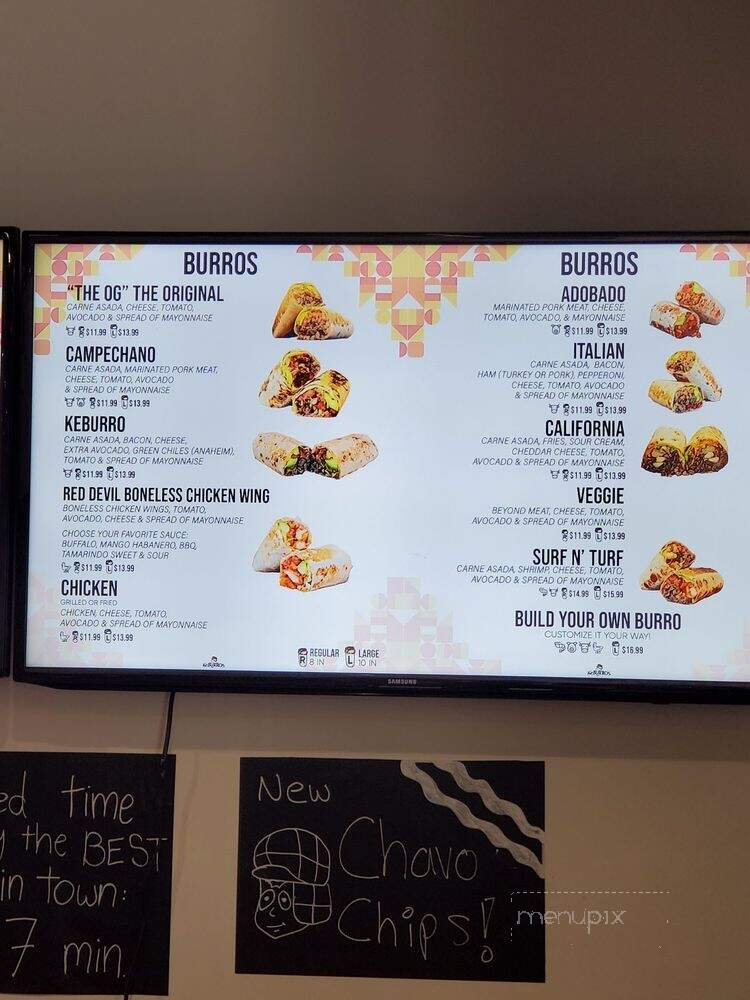 KeBurros - National City, CA menu_pic