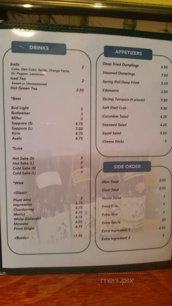 Kikuhana Sushi - Fort Walton Beach, FL menu_pic
