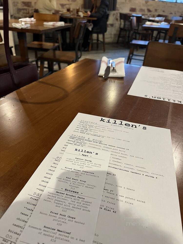 Killen's - Houston, TX menu_pic