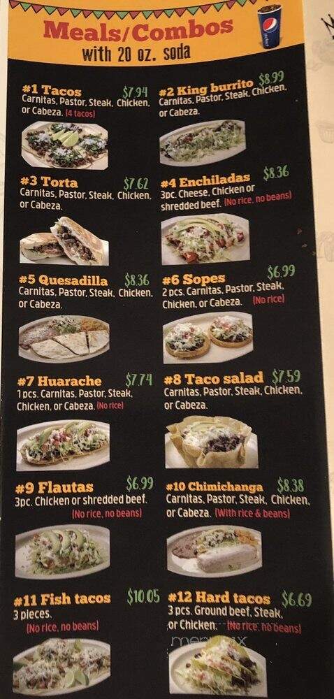 King Burrito - Fayetteville, AR menu_pic