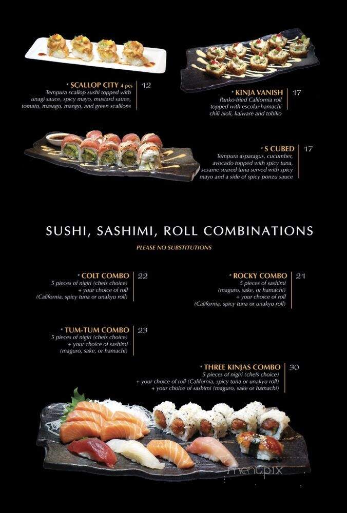 Kinja Sushi - Concord, CA menu_pic