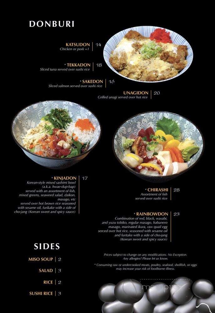 Kinja Sushi - Concord, CA menu_pic