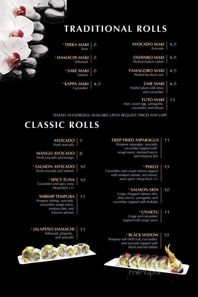 Kinja Sushi - Concord, CA menu_pic