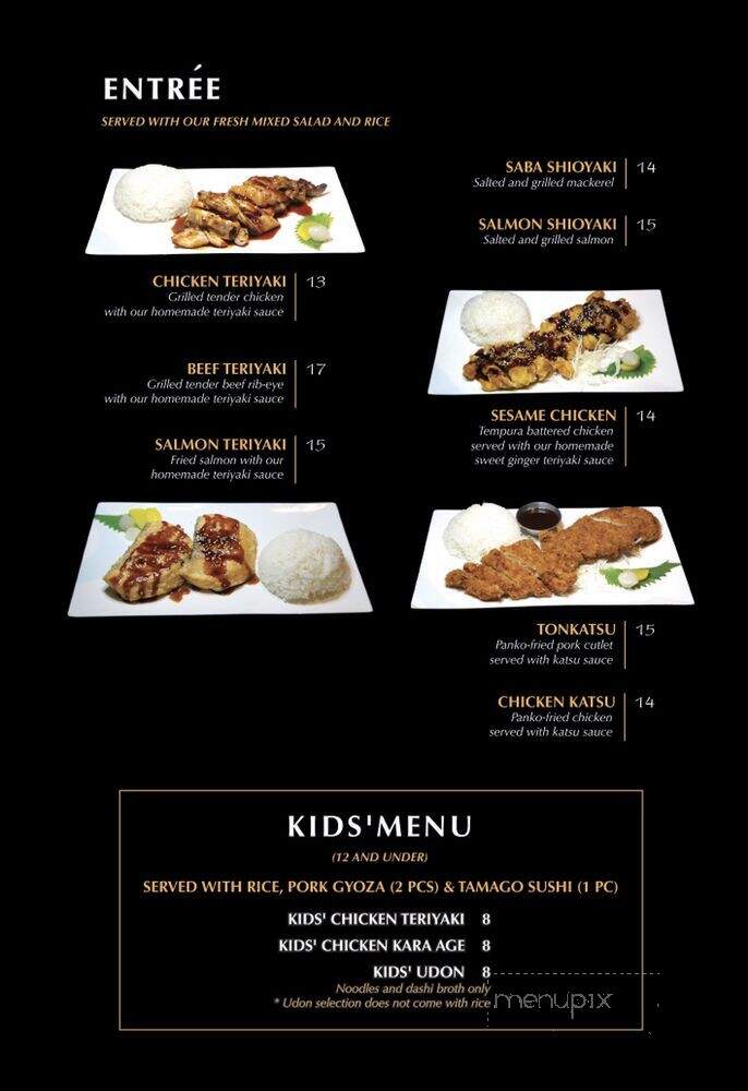 Kinja Sushi - Concord, CA menu_pic
