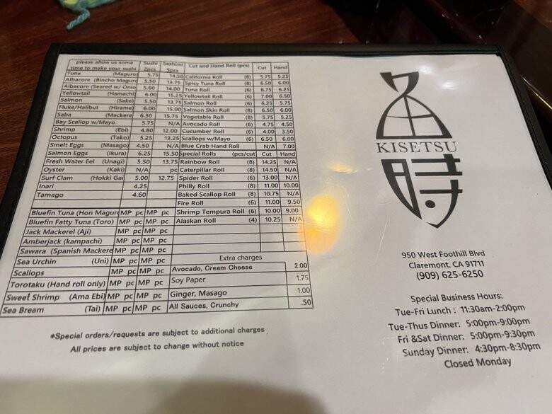 Kisetsu - Upland, CA menu_pic