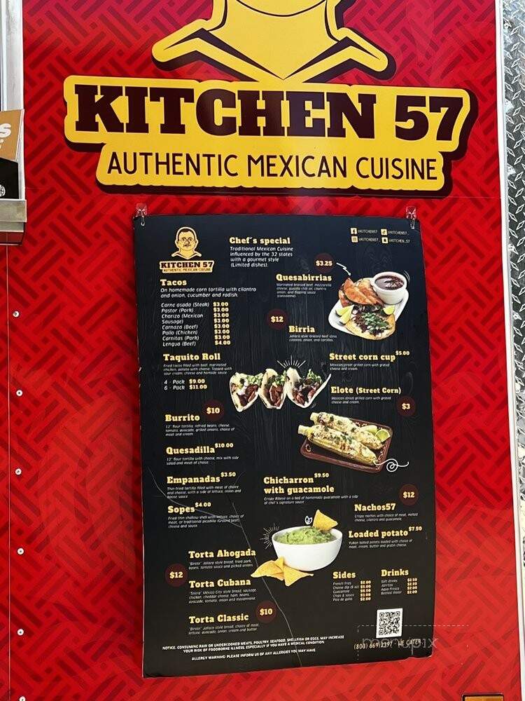 Kitchen57 - Camden, SC menu_pic