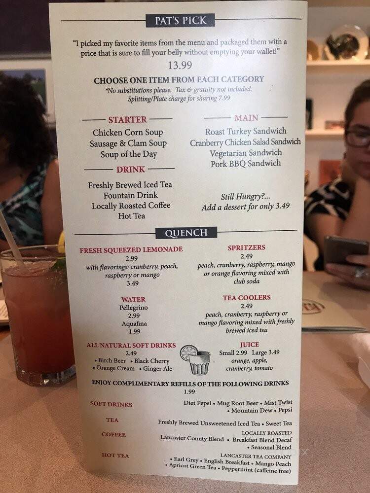 Kling House Restaurant - Ronks, PA menu_pic