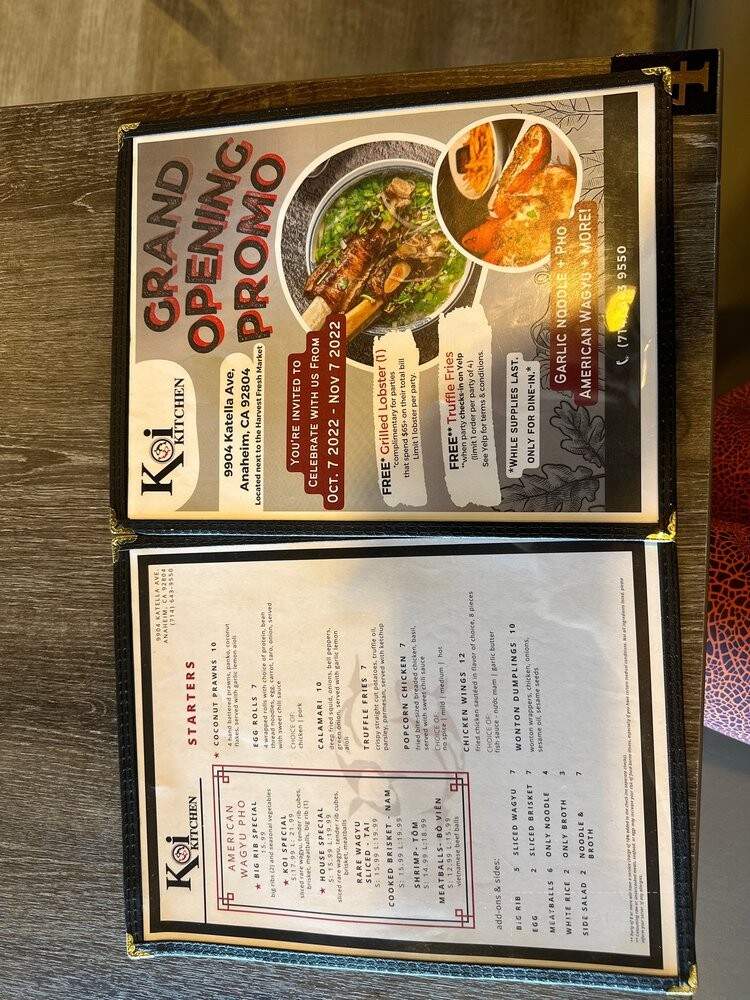 Koi Kitchen - Anaheim, CA