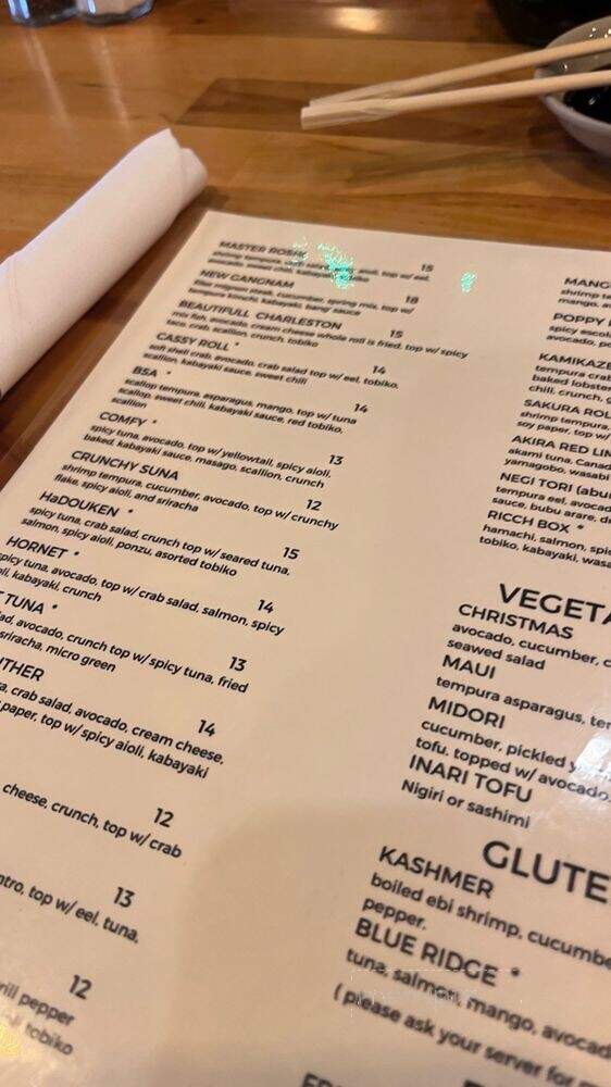 Konnichiwa - Charleston, SC menu_pic
