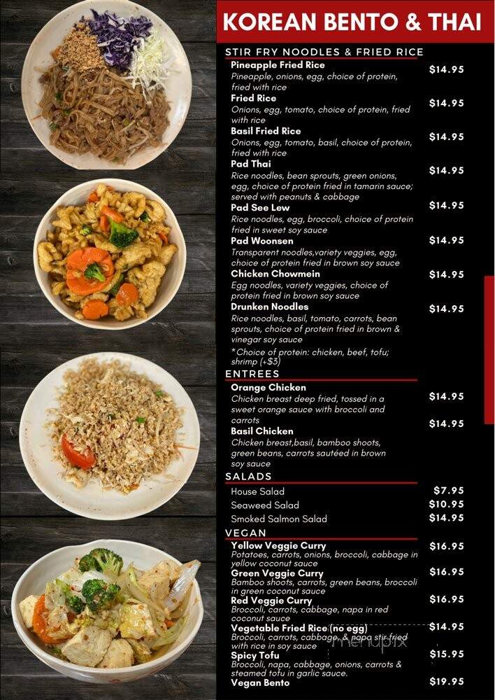 Korean Bento & Thai Cuisine - Page, AZ menu_pic