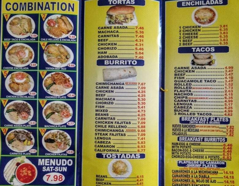 Kotija Taco Shop - Escondido, CA menu_pic