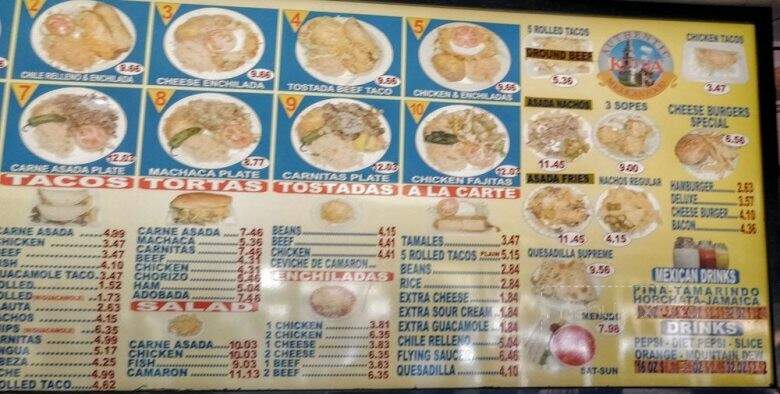 Kotija Taco Shop - Escondido, CA menu_pic