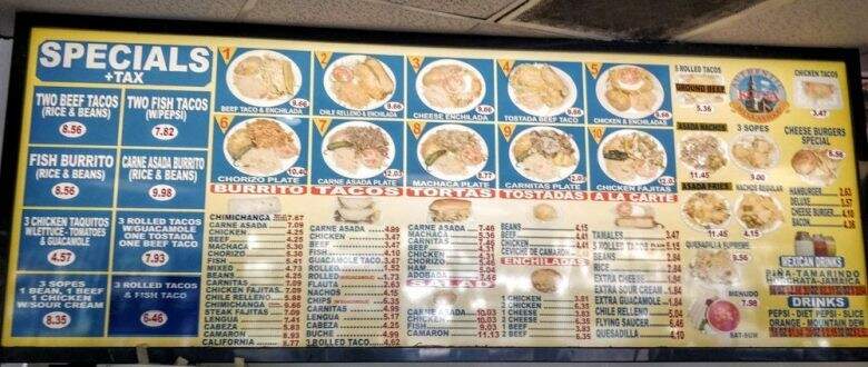 Kotija Taco Shop - Escondido, CA menu_pic