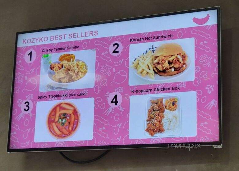 KozyKo - Los Angeles, CA menu_pic