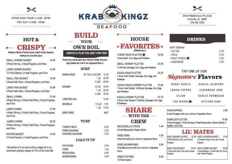 Krab Kingz Seafood - Prattville, AL
