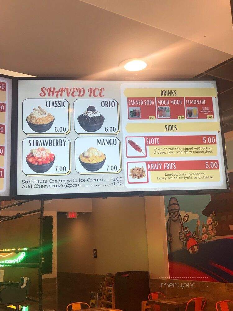 Krazy Dog - Cypress, TX menu_pic