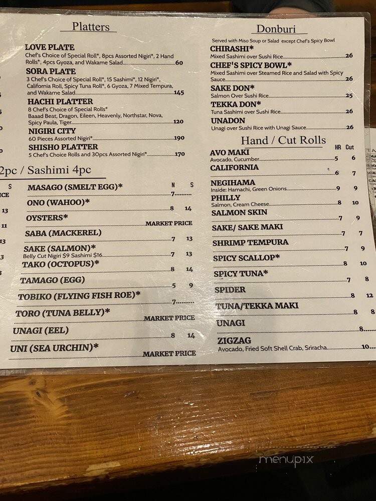Kuma - Monterey, CA menu_pic