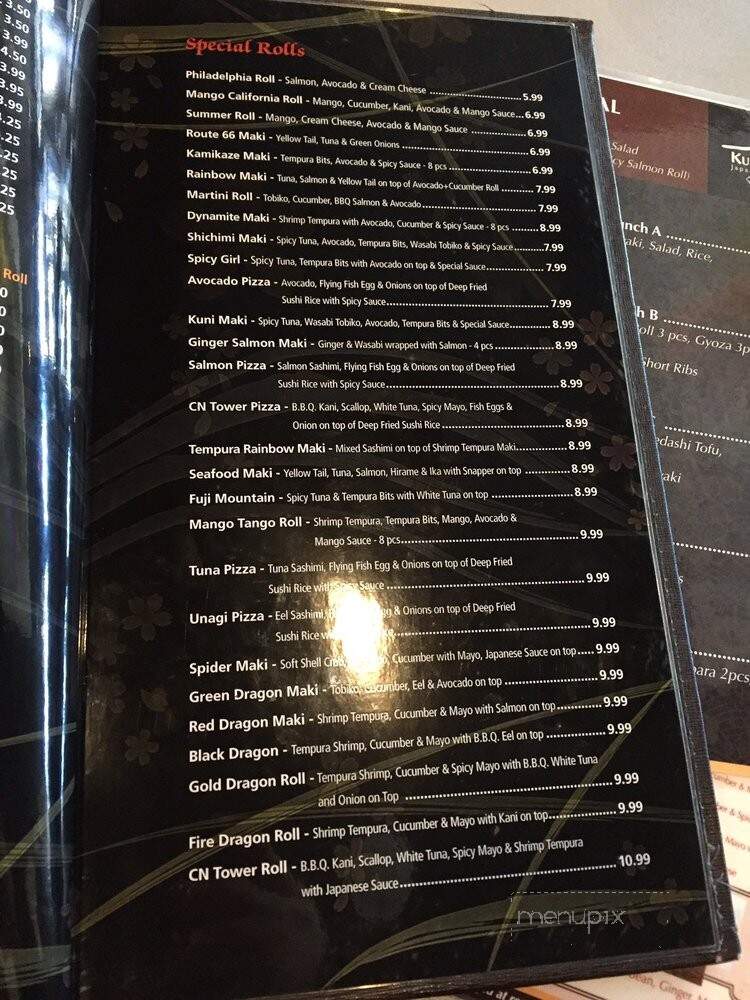 Kuni Sushi Ya - Toronto, ON menu_pic