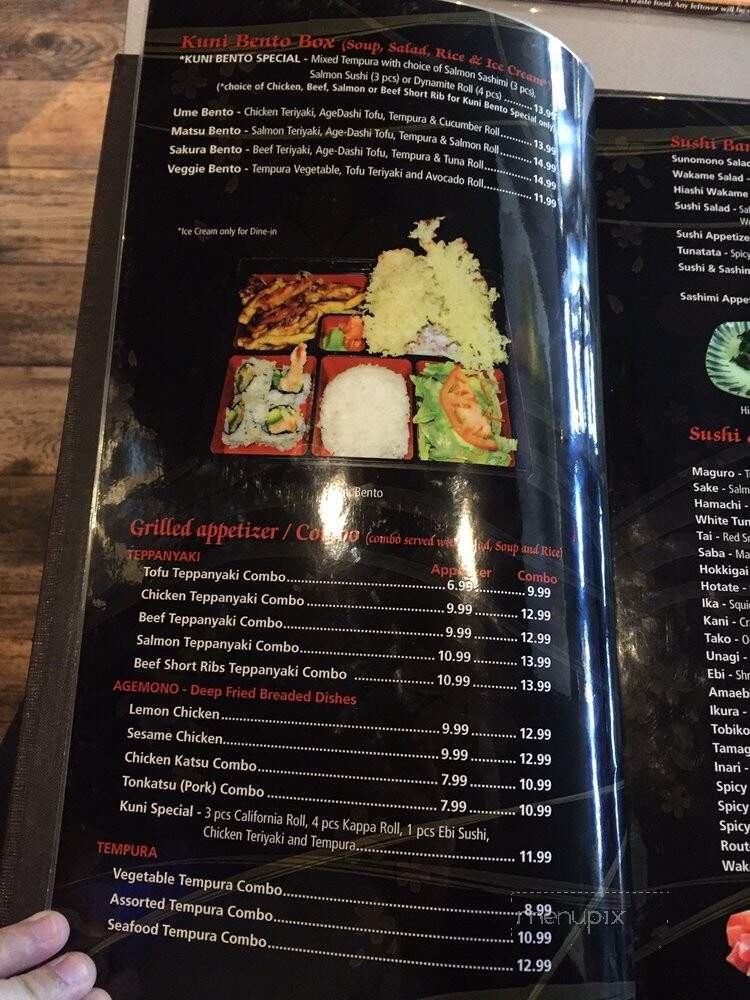 Kuni Sushi Ya - Toronto, ON menu_pic