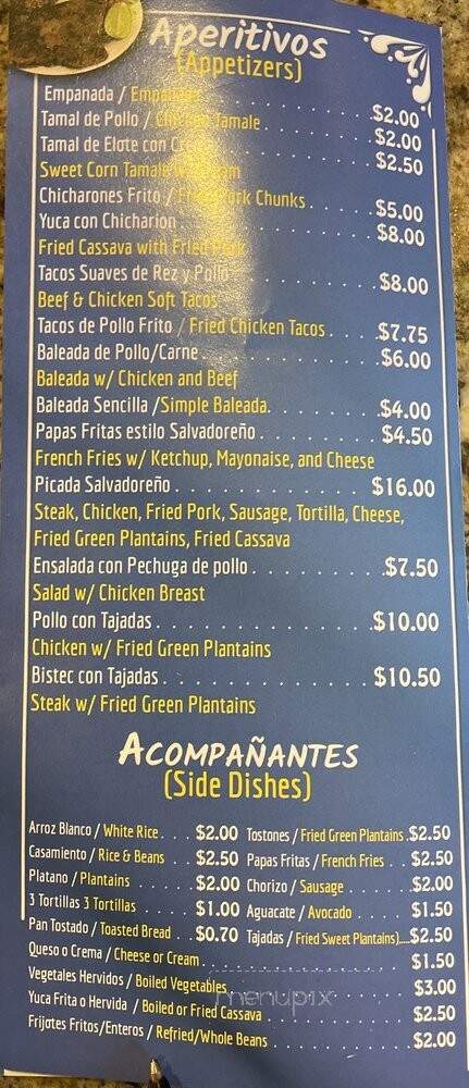 Kylies Place - Elizabeth, NJ menu_pic
