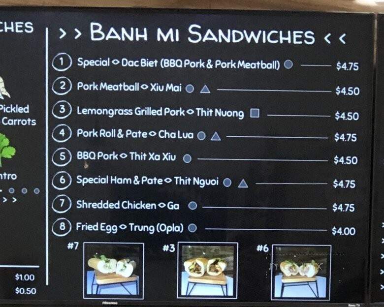 Lo Banh Mi French Bakery - Arlington, TX menu_pic