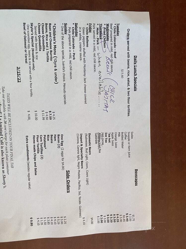 L A Amitstad - Clarksburg, CA menu_pic