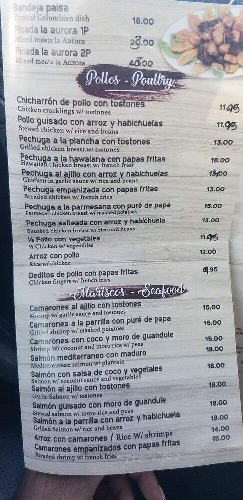 La Aurora Dominican Restaurant - Jamaica, NY menu_pic