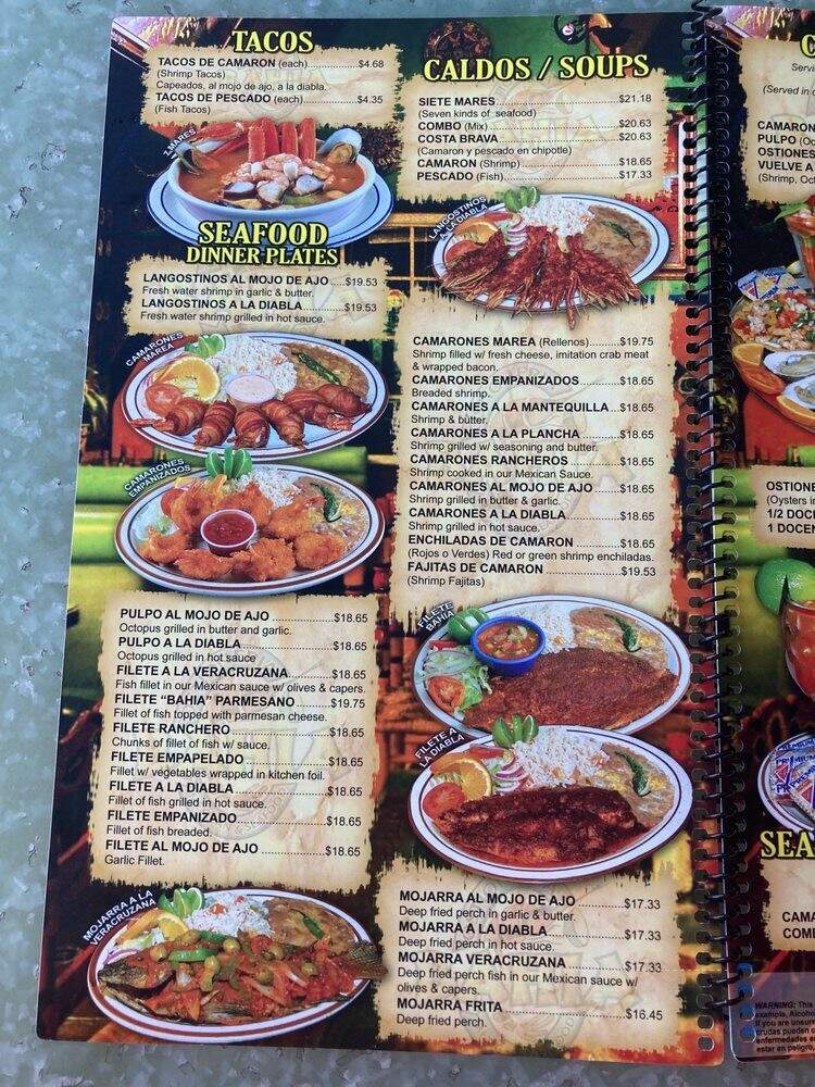 Ostioneria Bahia Mexican - Orange, CA menu_pic