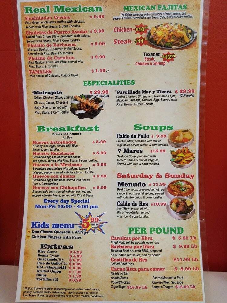 La Barata Carniceria Y Taqueria - Lawrenceville, GA menu_pic