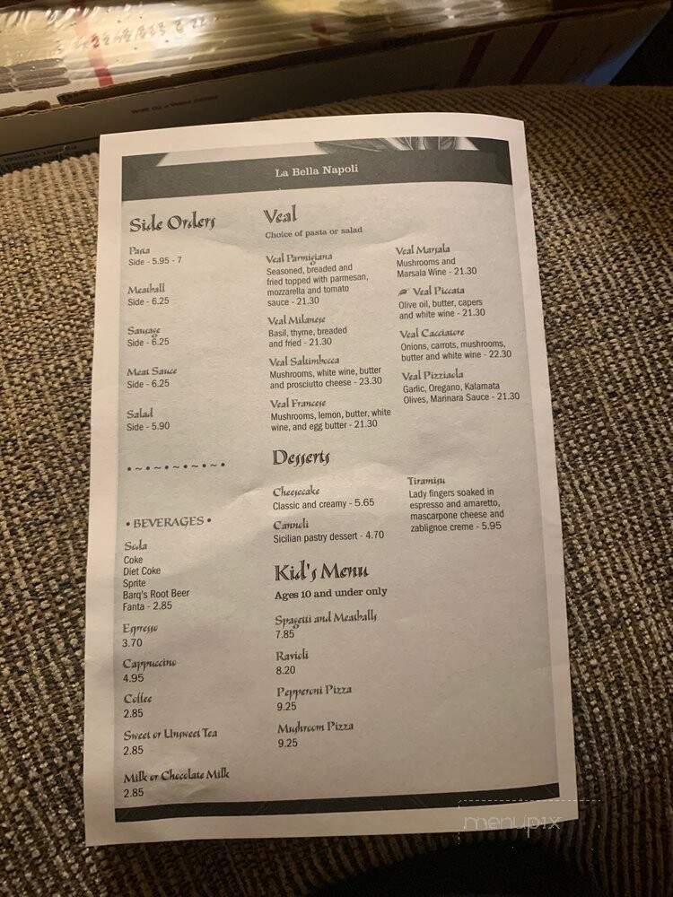 Labella Naolo Pizza - St Cloud, FL menu_pic