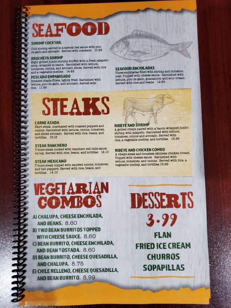 La Cabana - Platte City, MO menu_pic