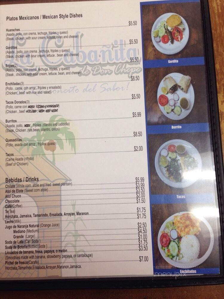 La Cabanita De Don Chepe - North Hollywood, CA menu_pic
