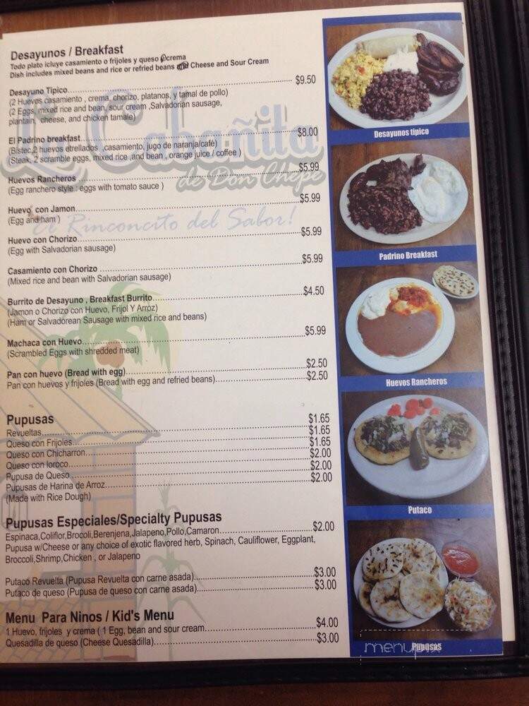 La Cabanita De Don Chepe - North Hollywood, CA menu_pic