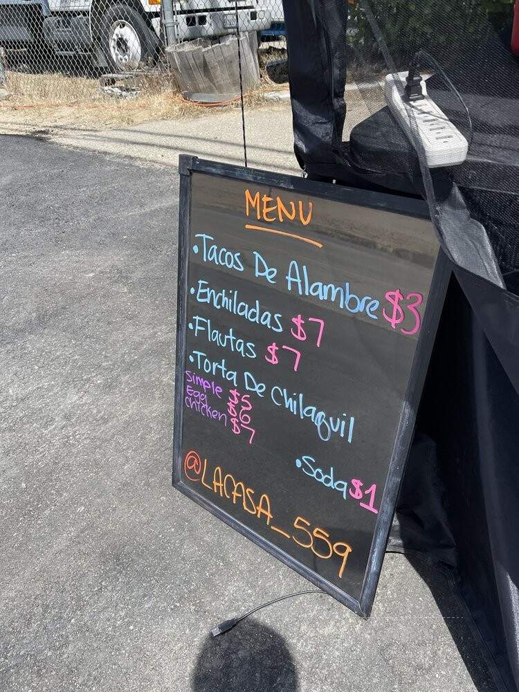 La Casa 559 - Fresno, CA menu_pic