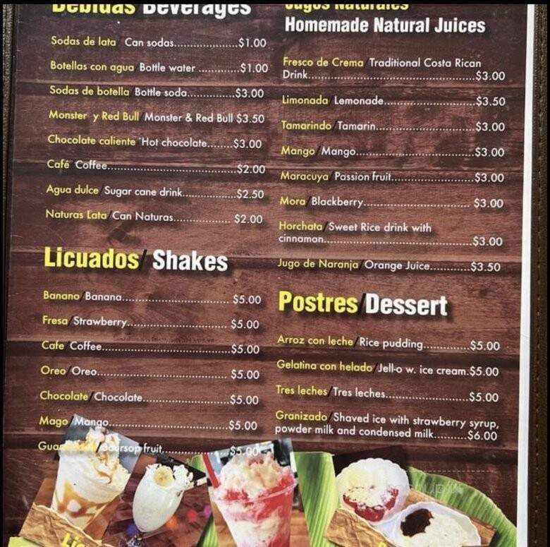 La Casa Del Sabor - Wharton, NJ menu_pic