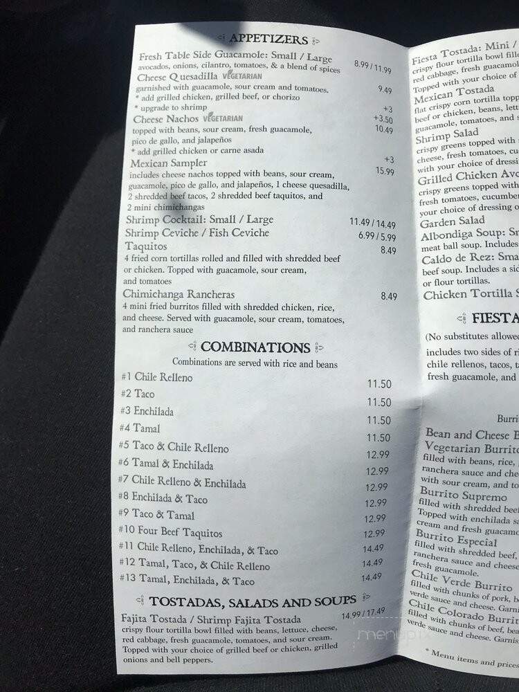 La Casita Cantina Mexican Restaurant - Yucaipa, CA menu_pic