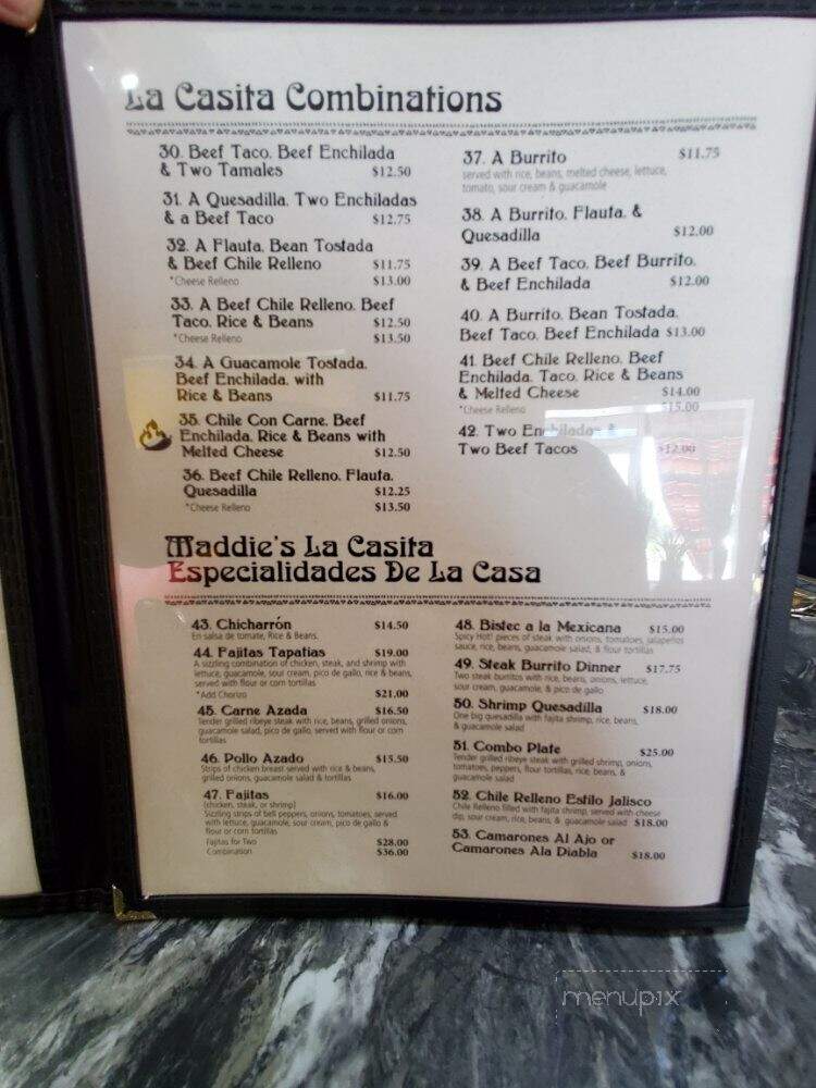 La Casita Mexican Restaurant - Crystal River, FL menu_pic