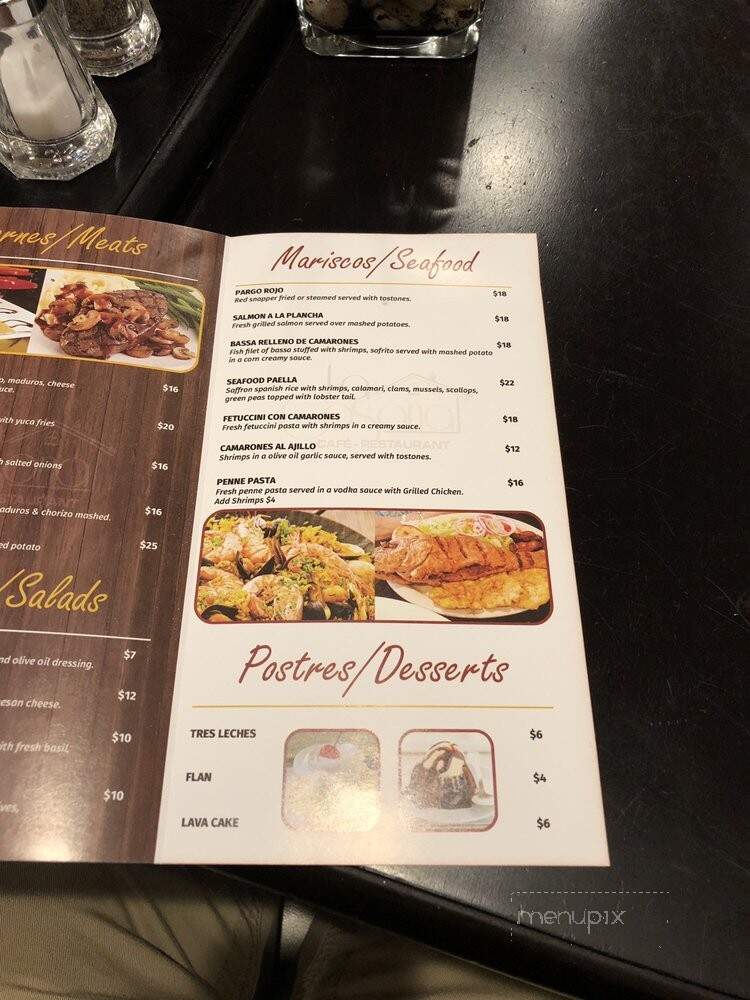 La Casona Cafe Restaurant - Paterson, NJ menu_pic