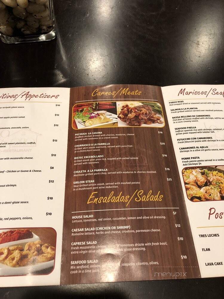 La Casona Cafe Restaurant - Paterson, NJ menu_pic