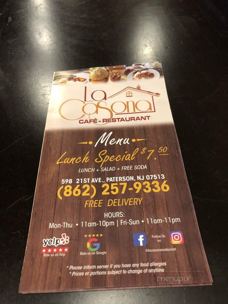 La Casona Cafe Restaurant - Paterson, NJ