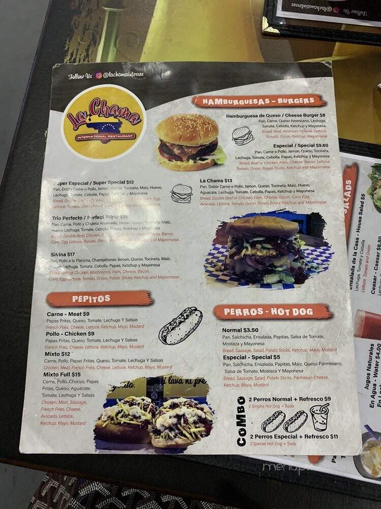 La Chama International - Coral Springs, FL menu_pic