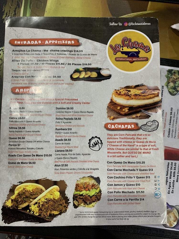 La Chama International - Coral Springs, FL menu_pic