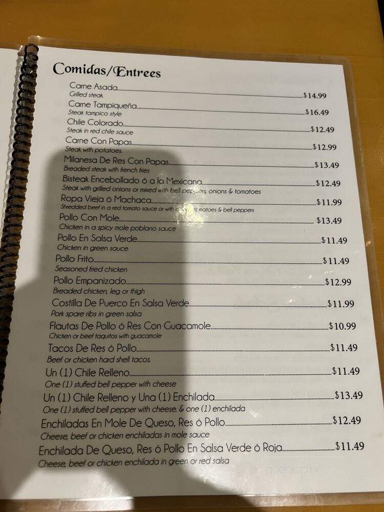 La Chispa De Oror Restaurant - Los Angeles, CA menu_pic