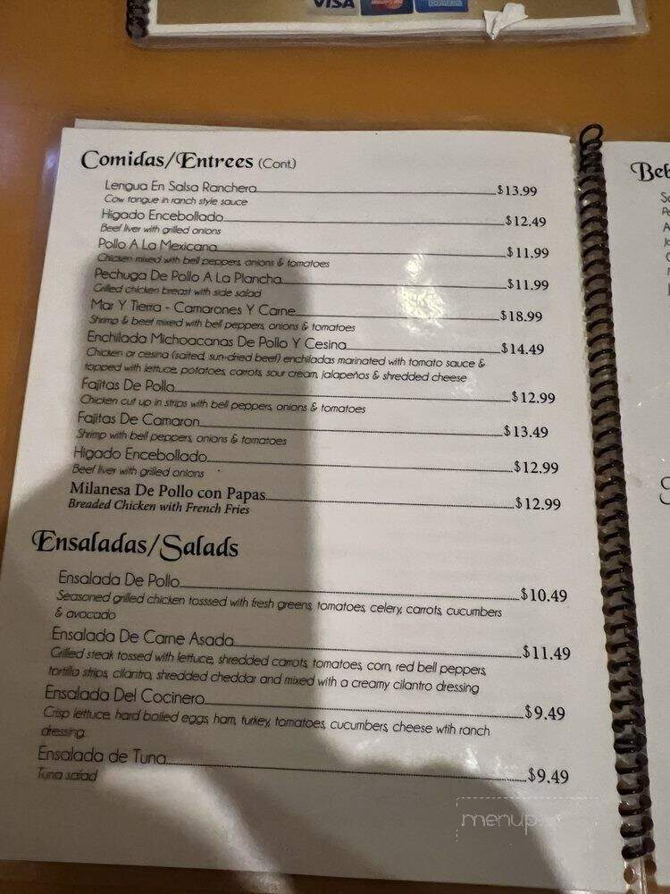 La Chispa De Oror Restaurant - Los Angeles, CA menu_pic