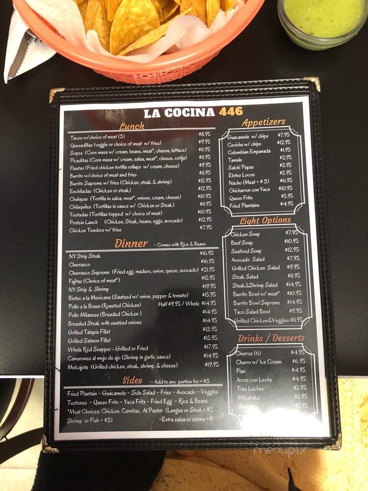La Cocina 446 - Belleville, NJ menu_pic