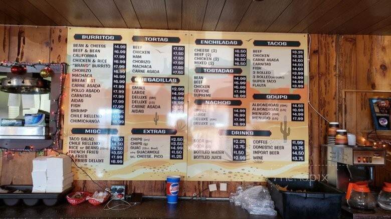 La Casina Restaurant - Anza, CA menu_pic